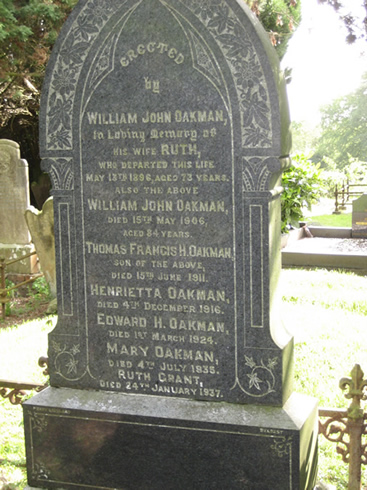 Oakman family of Ashvale