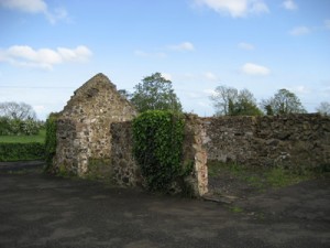 The ruins of the original farm house at Templecormac