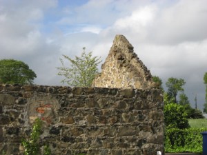 The ruins of the original farm house at Templecormac