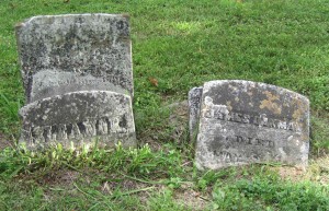 Headstone of Eleanor & James Oakman